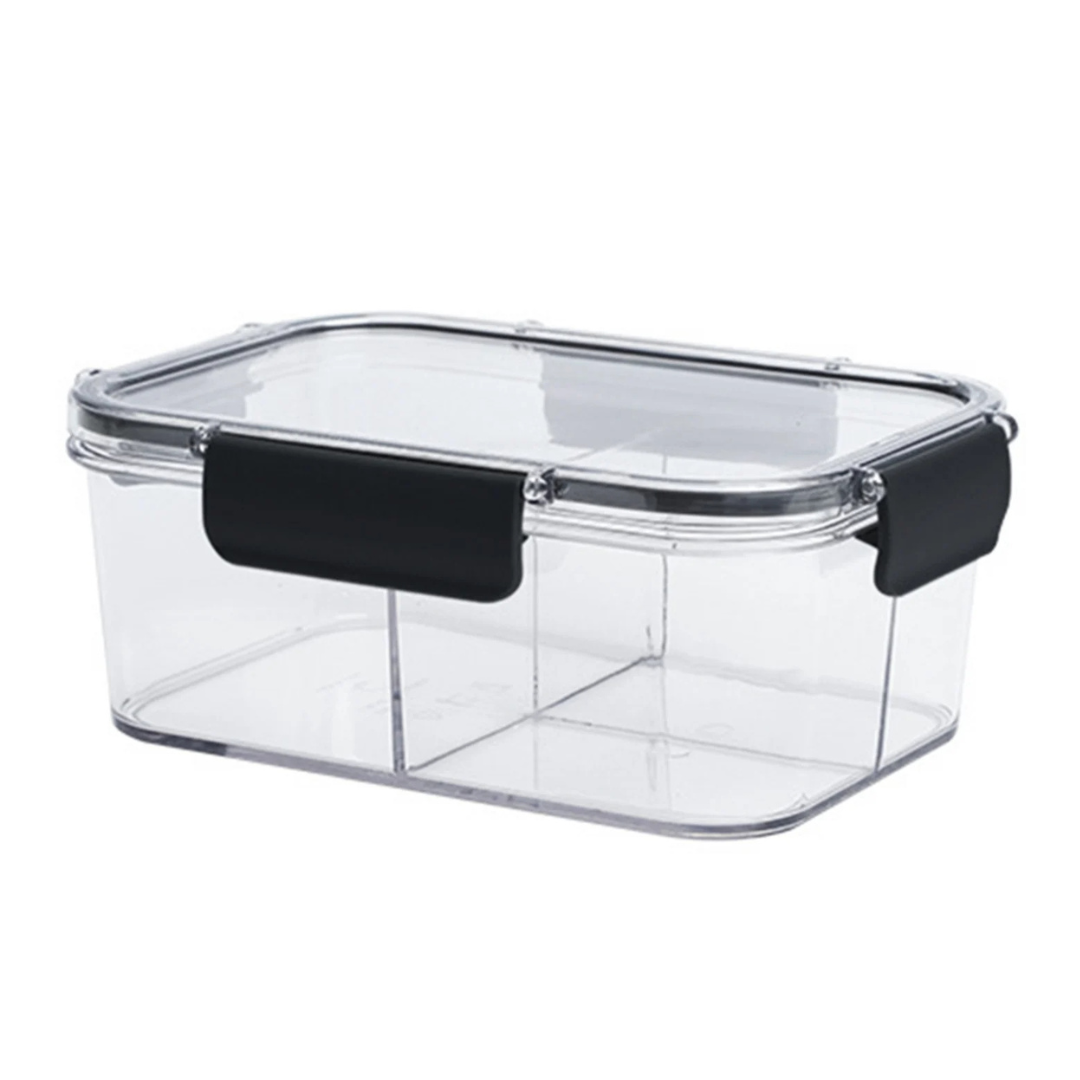 Vasilha de Plástico com Tampa e Divisórias