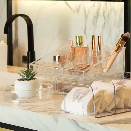 Kit 2 Organizadores de Acrílico Premium – Linha Office & Closet