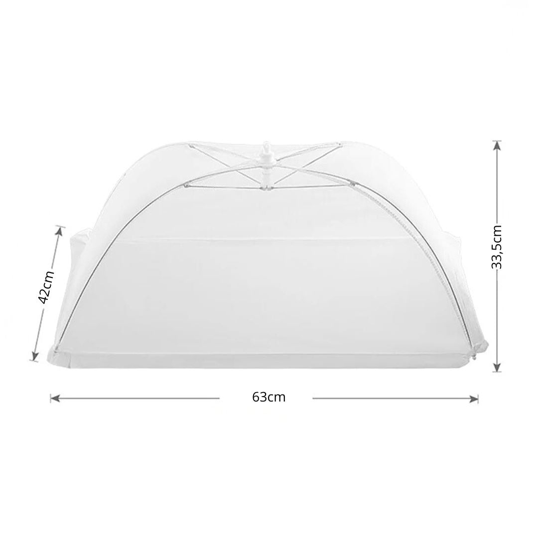 Tela Protetora de Alimentos Antimosca, Dobrável e Lavável