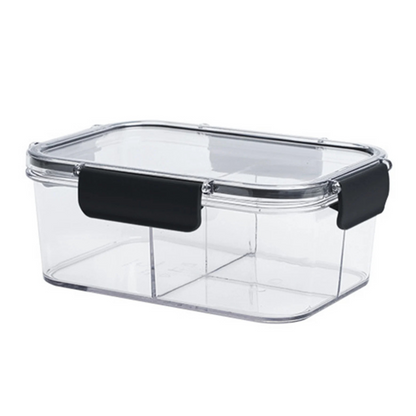 Vasilha de Plástico com Tampa e Divisórias
