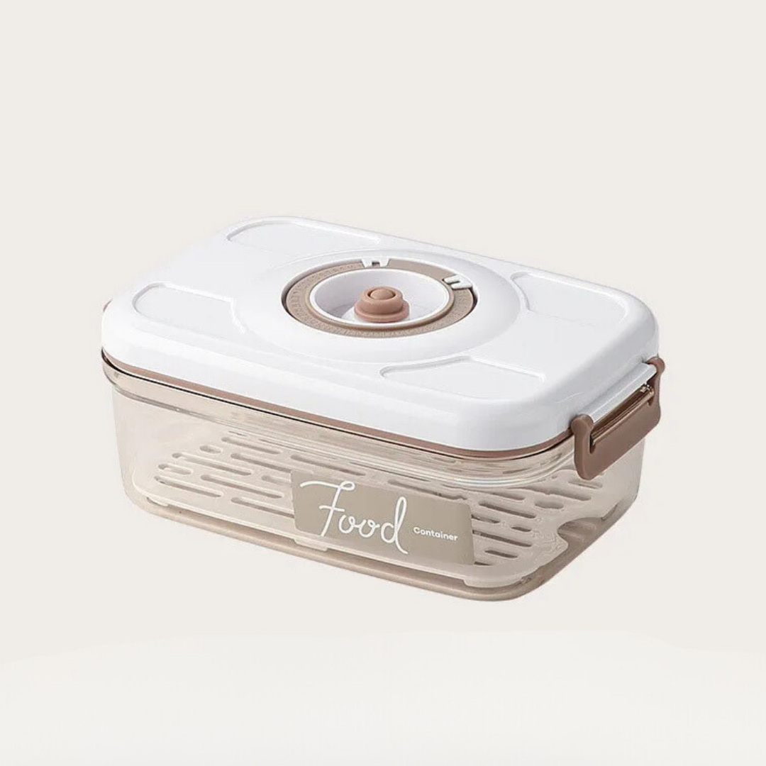 Vasilha de Plástico a Vácuo com Tampa Hermética e Bomba Manual