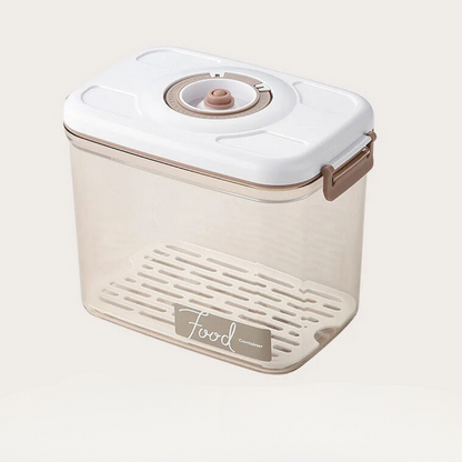 Vasilha de Plástico a Vácuo com Tampa Hermética e Bomba Manual