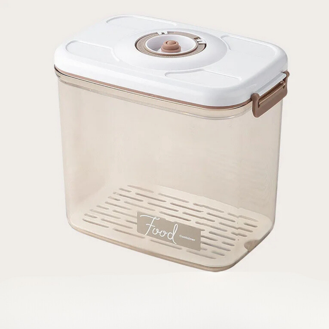 Vasilha de Plástico a Vácuo com Tampa Hermética e Bomba Manual