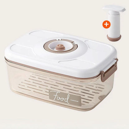 Vasilha de Plástico a Vácuo com Tampa Hermética e Bomba Manual