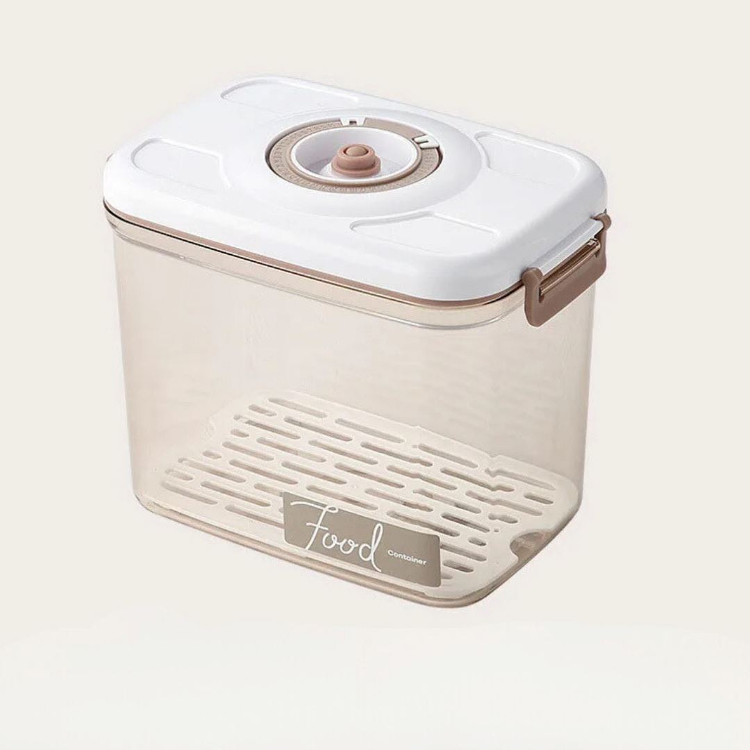 Vasilha de Plástico a Vácuo com Tampa Hermética e Bomba Manual