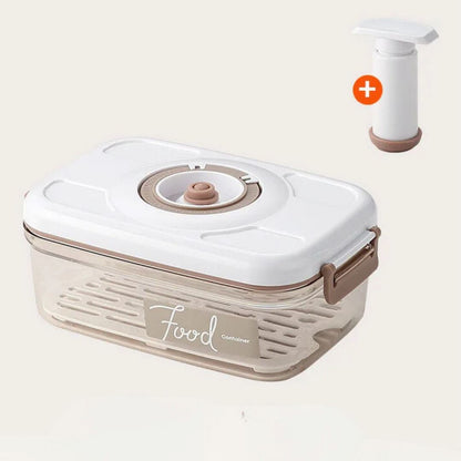 Vasilha de Plástico a Vácuo com Tampa Hermética e Bomba Manual