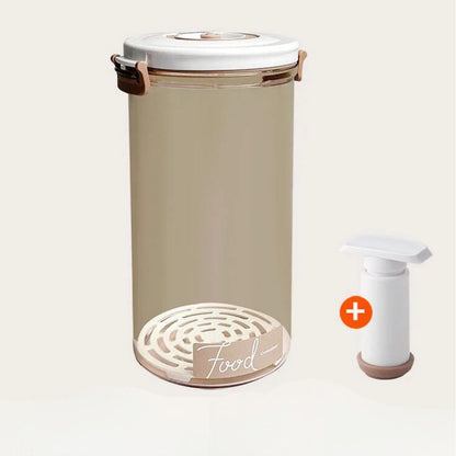 Vasilha de Plástico a Vácuo com Tampa Hermética e Bomba Manual