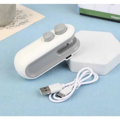 Mini Seladora de Embalagens Térmica 2 em 1 (USB) – Linha Fresh Keep