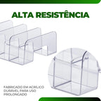 Kit 2 Organizadores de Acrílico Premium – Linha Office & Closet