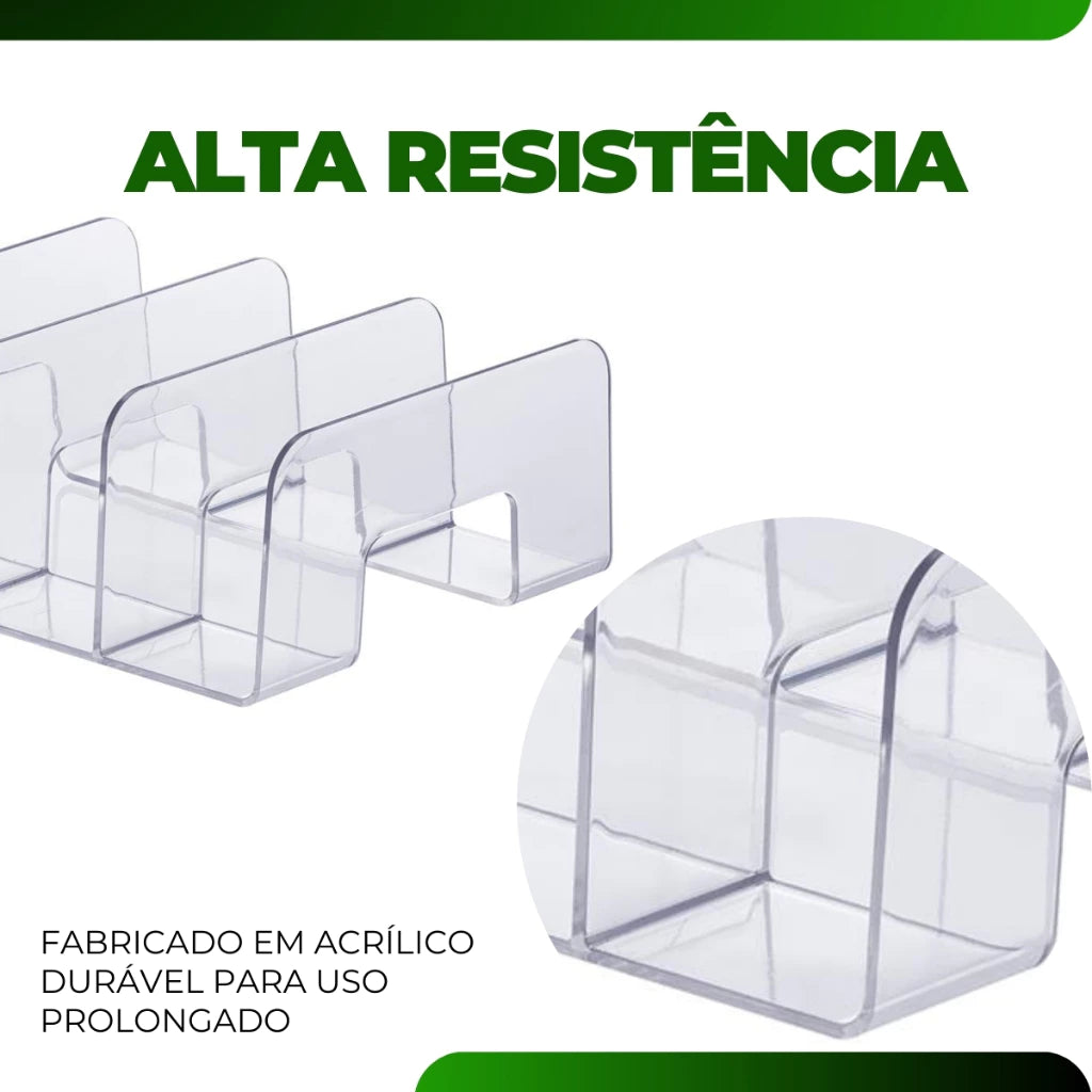 Kit 2 Organizadores de Acrílico Premium – Linha Office & Closet