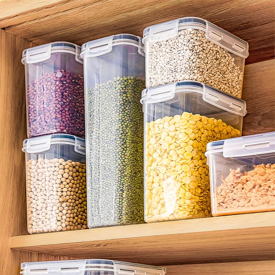 Sistema Completo de Organização 15 Peças + Etiquetas – Linha Pantry