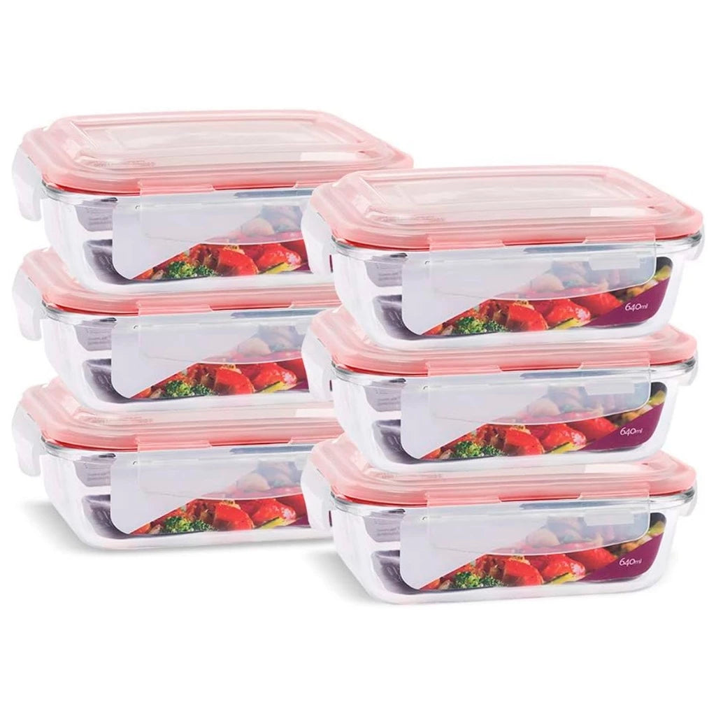 Kit Potes Herméticos de Vidro Borossilicato – Linha Fresh 1040ml