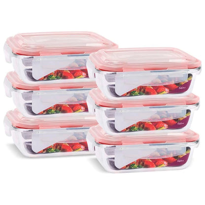 Kit Potes Herméticos de Vidro Borossilicato – Linha Fresh 1040ml