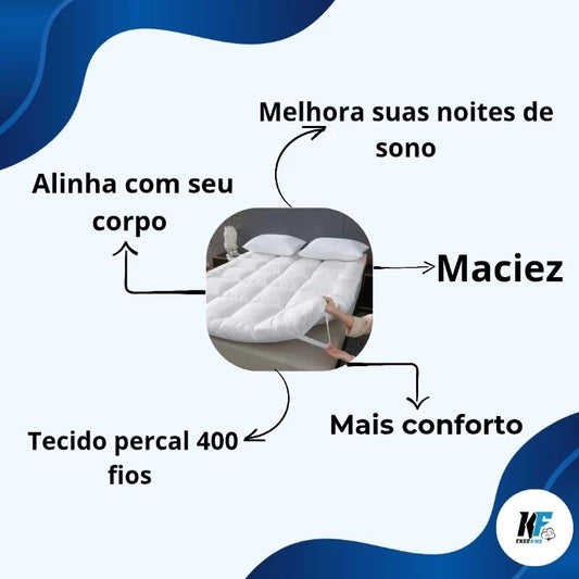 Pillow Top Ultra Comfort 400 Fios – Efeito Cama de Hotel
