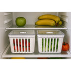 Kit 4 Organizadores com Cesto de Drenagem e Respiro – Linha Fresh 3,8L
