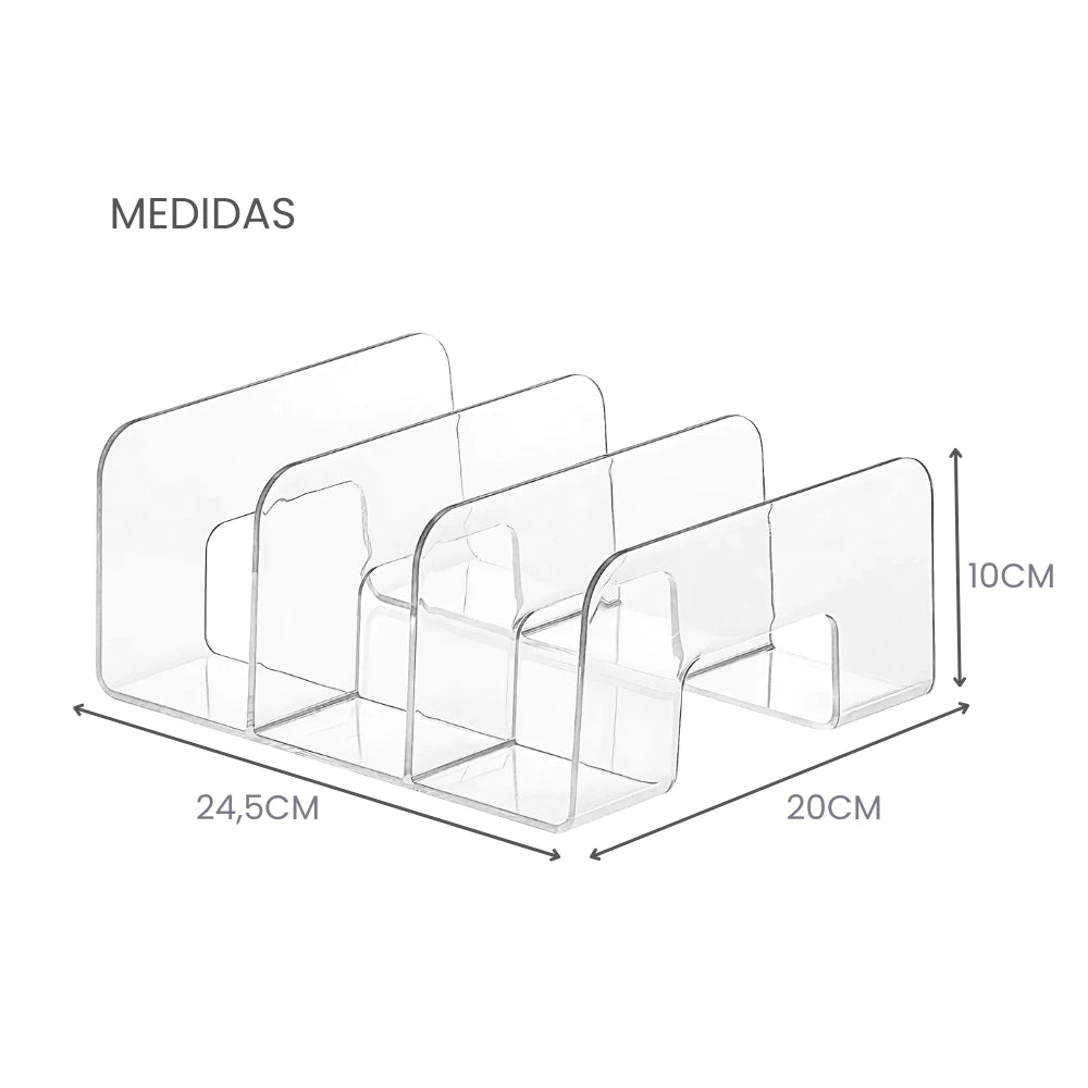 Kit 2 Organizadores de Acrílico Premium – Linha Office & Closet
