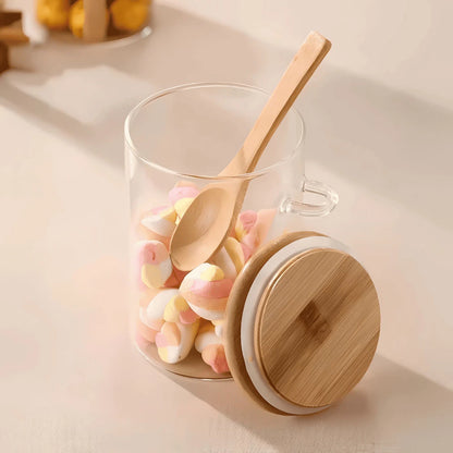 Kit 6 Porta-Temperos com Colher de Bambu – Linha Eco Spice (200ml)