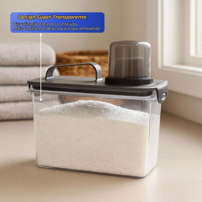 KIT 6 Pote Dispenser Hermético Multiúso com Bico Direcionador e Travas 1.9L