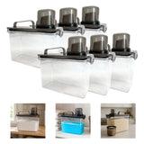 KIT 6 Pote Dispenser Hermético Multiúso com Bico Direcionador e Travas 1.9L