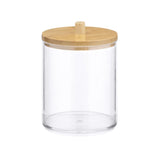 Pote Organizador Multiuso com Tampa de Bambu – Linha Eco Clear