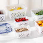 Kit Trio Wash & Store com Cesto de Drenagem – Linha Fresh