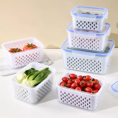 Kit Trio Wash & Store com Cesto de Drenagem – Linha Fresh