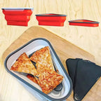 Organizador de Geladeira Triangular para Pizza em Silicone