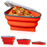 Organizador de Geladeira Triangular para Pizza em Silicone