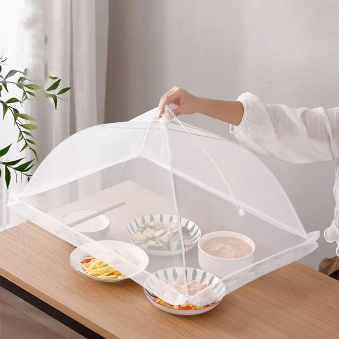 Tela Protetora de Alimentos Antimosca, Dobrável e Lavável