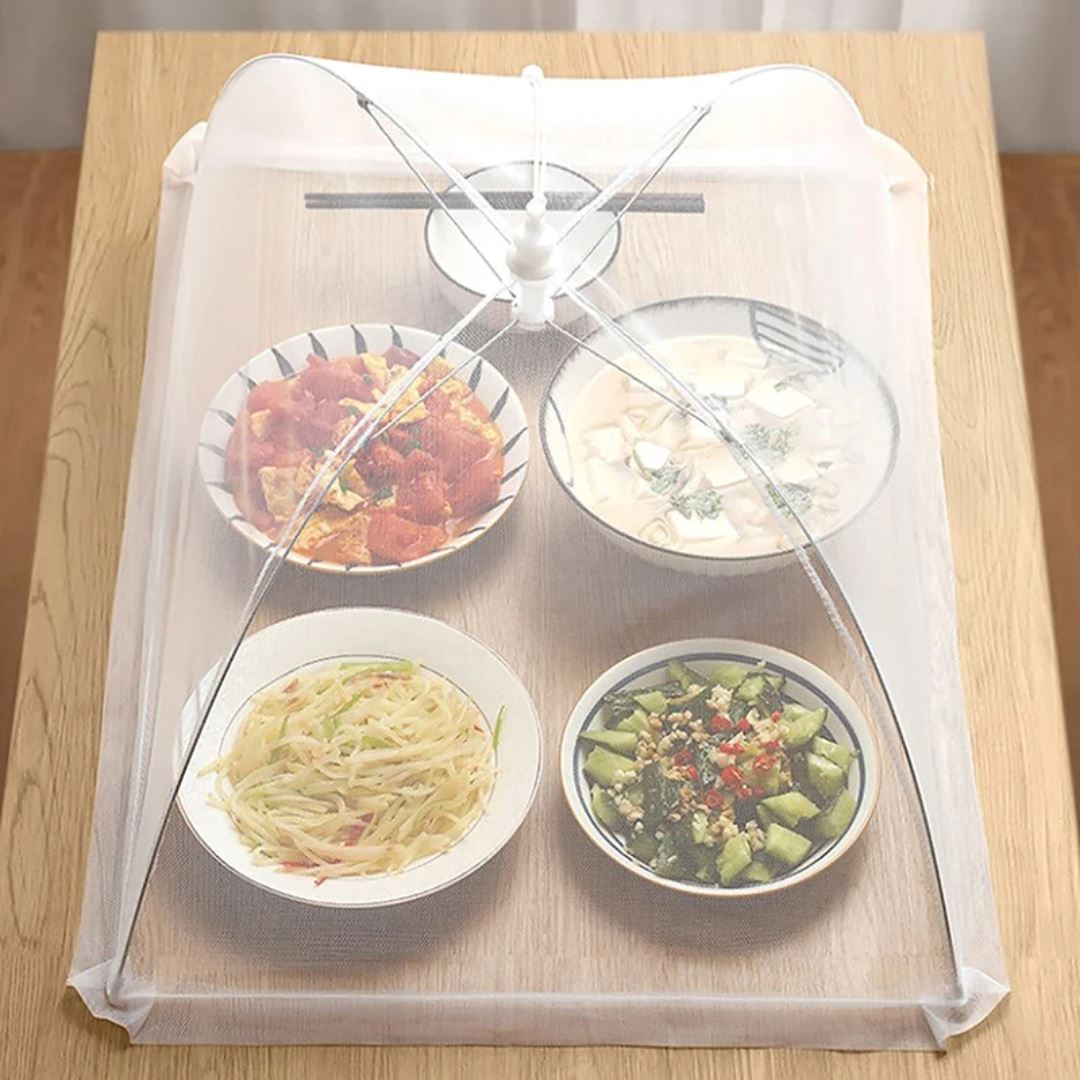 Tela Protetora de Alimentos Antimosca, Dobrável e Lavável