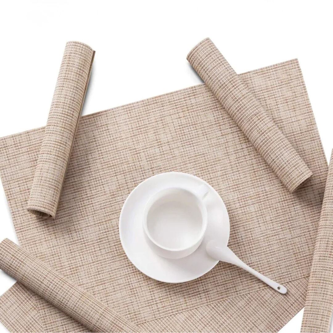 Jogo Americano Tecelagem de Bambu Impermeável