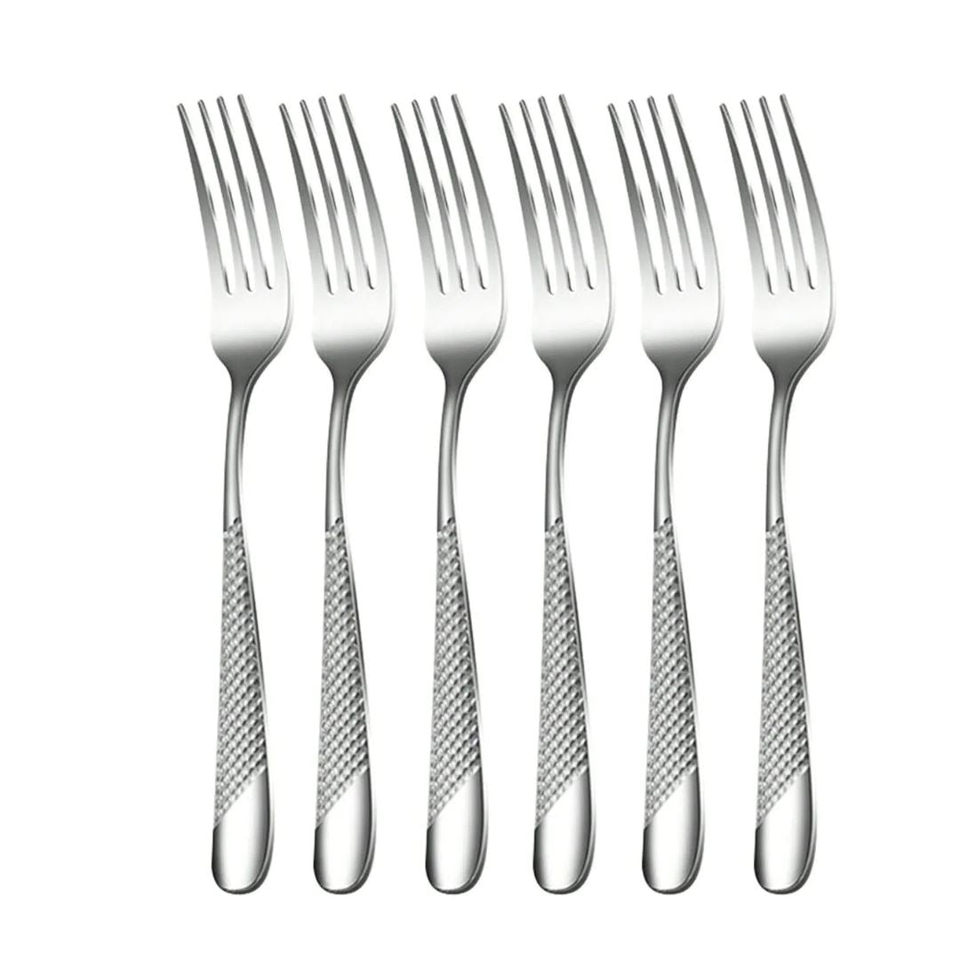 Conjunto de Talheres Prata em Aço Inox - 30 Peças