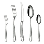 Conjunto de Talheres Prata em Aço Inox - 30 Peças