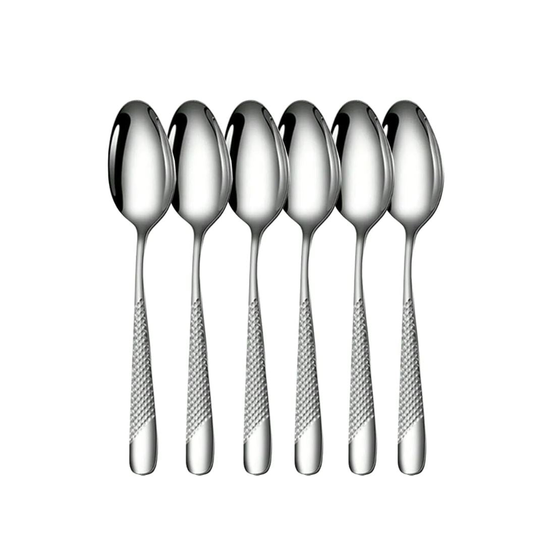 Conjunto de Talheres Prata em Aço Inox - 30 Peças