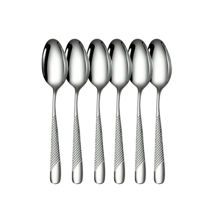 Conjunto de Talheres Prata em Aço Inox - 30 Peças