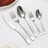 Conjunto de Talheres Prata em Aço Inox - 30 Peças