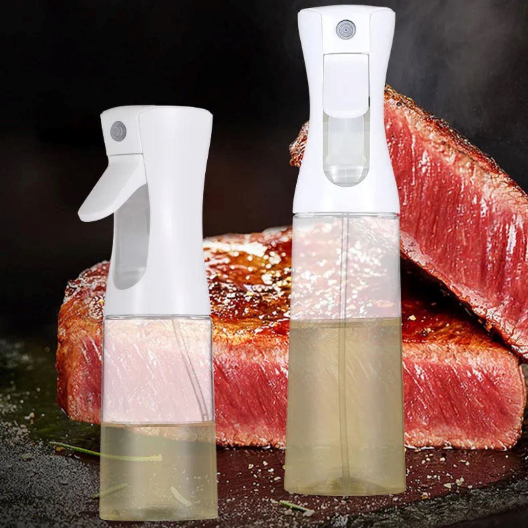 Spray de Óleo em Vidro Recarregável com Jato Fino
