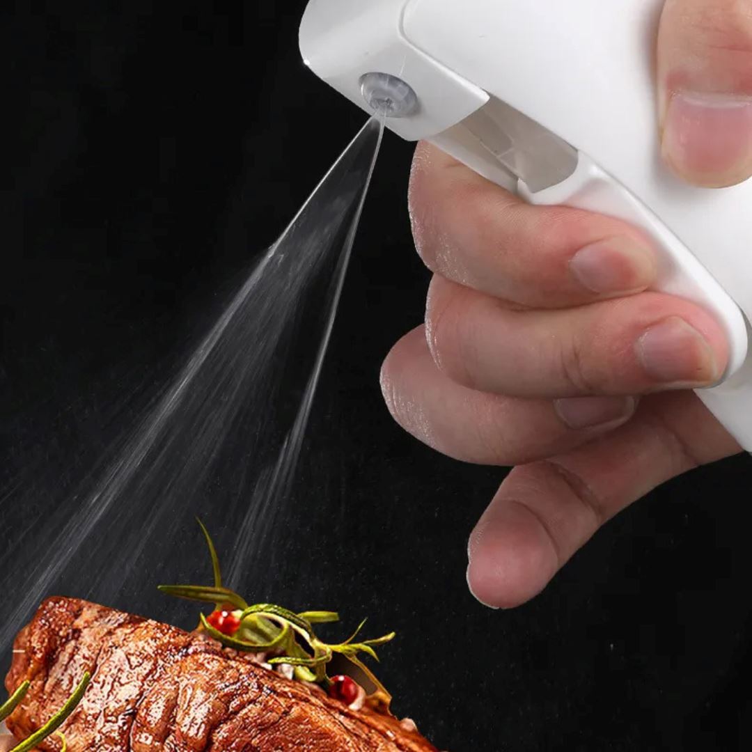 Spray de Óleo em Vidro Recarregável com Jato Fino