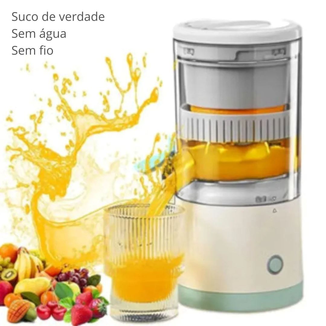 Espremedor de Frutas Elétrico Sem Fio Recarregável USB