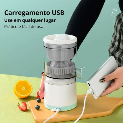 Espremedor de Frutas Elétrico Sem Fio Recarregável USB