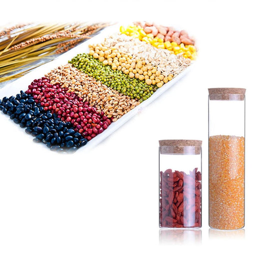 Pote Hermético de Vidro  com Tampa de Bambu