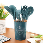 Kit de Utensílios de Cozinha em Silicone com Resistência ao Calor