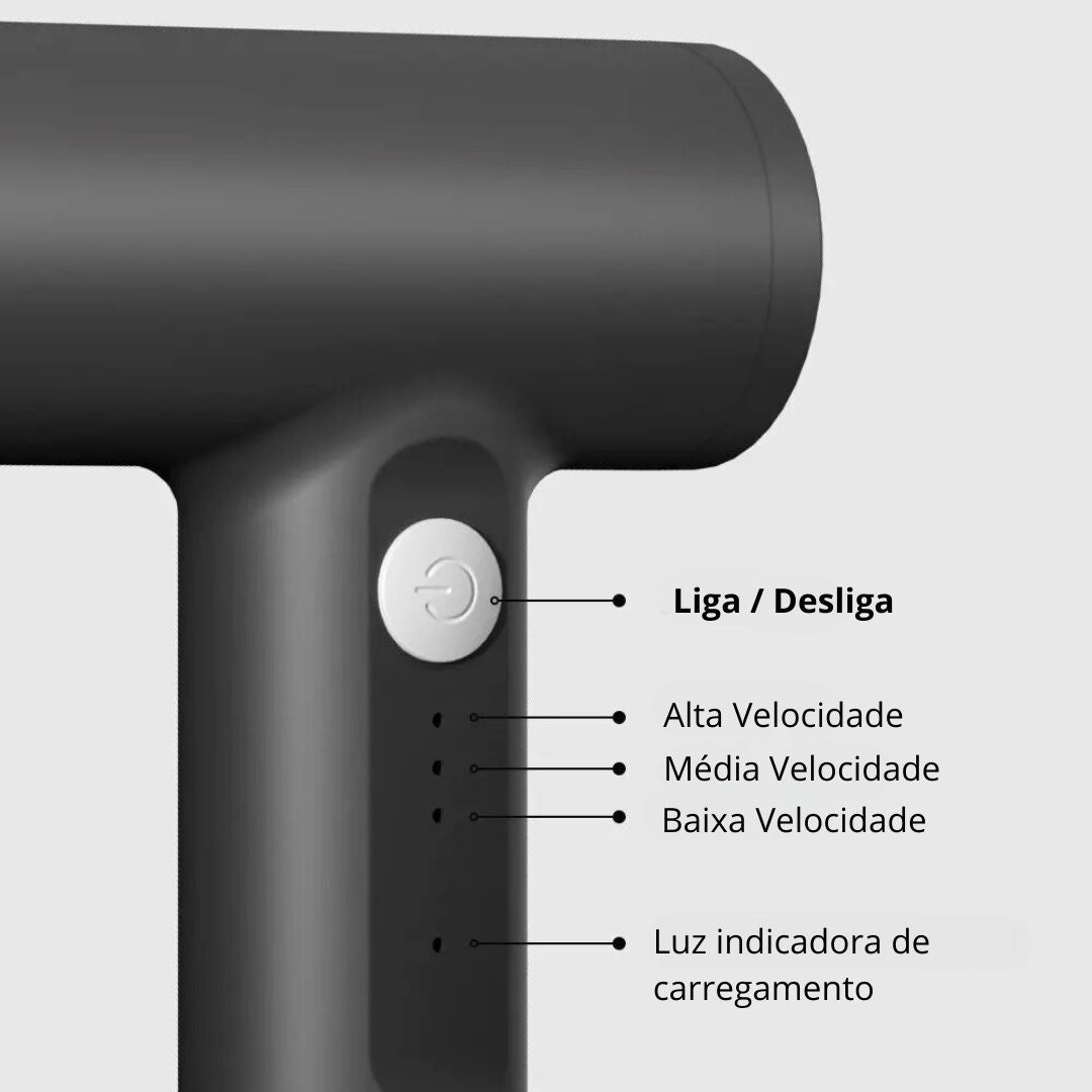 Misturador Elétrico Portátil Sem Fio com 3 Velocidades