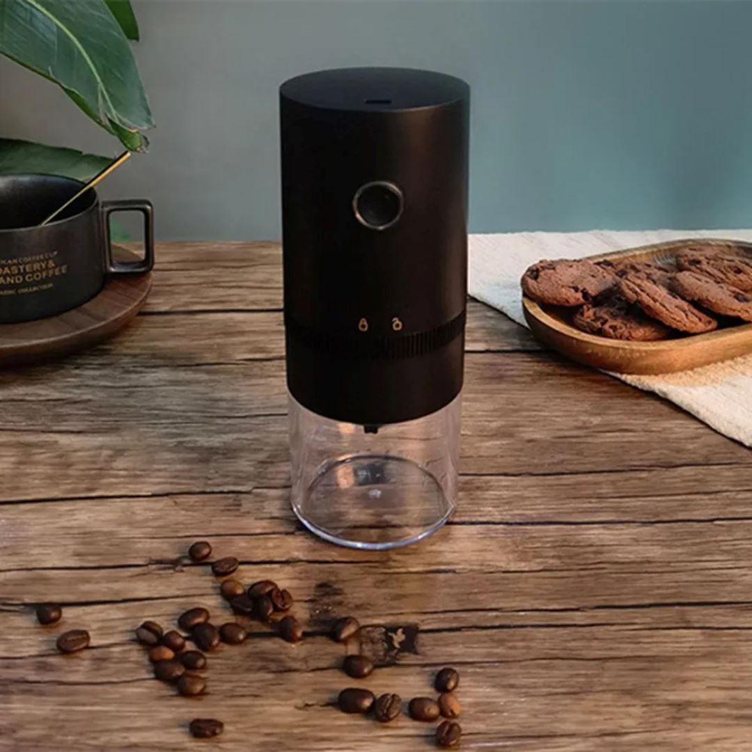 Moedor de Café Elétrico Portátil com Carga USB e Lâmina de Cerâmica