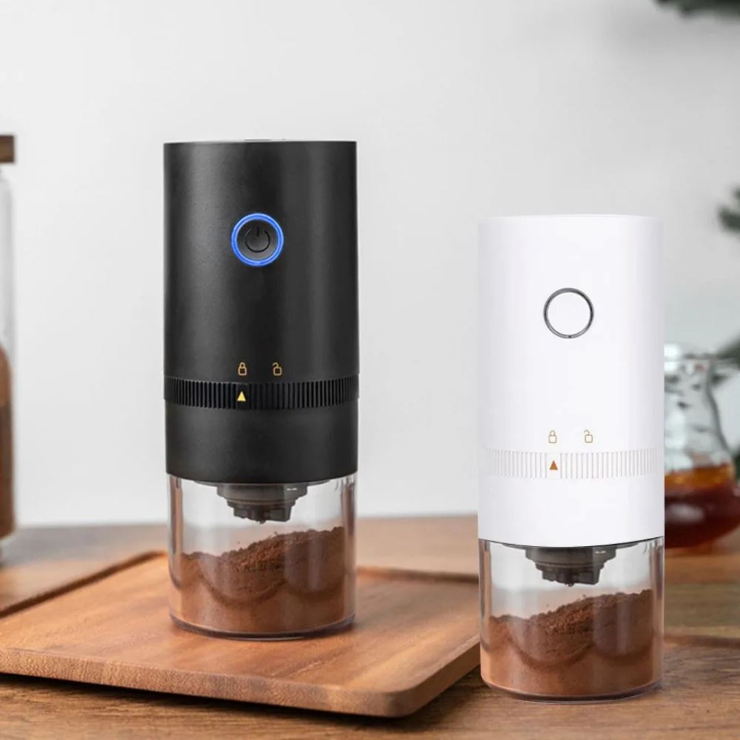 Moedor de Café Elétrico Portátil com Carga USB e Lâmina de Cerâmica