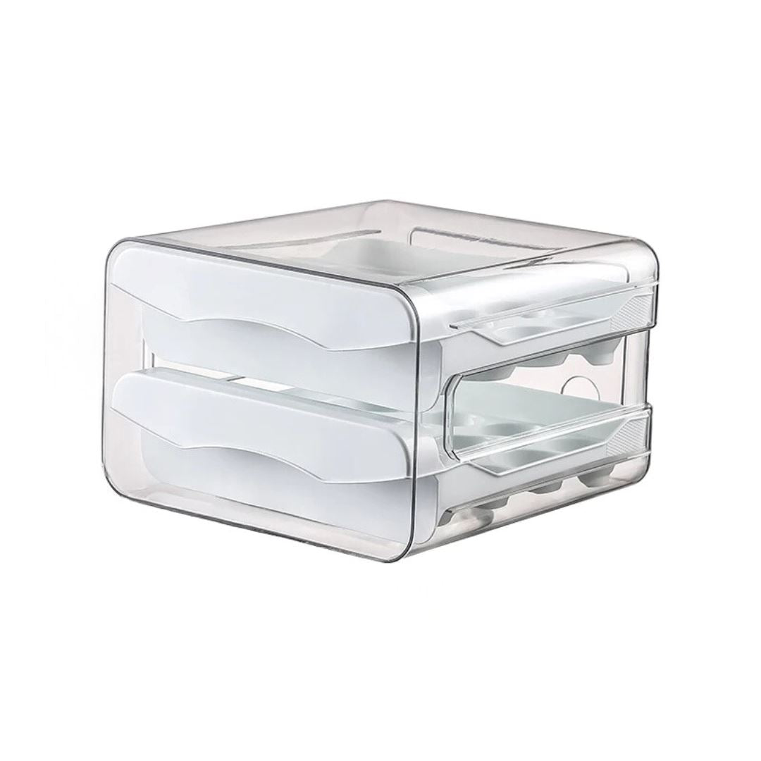 Organizador de Ovos para Geladeira com Dupla Camada