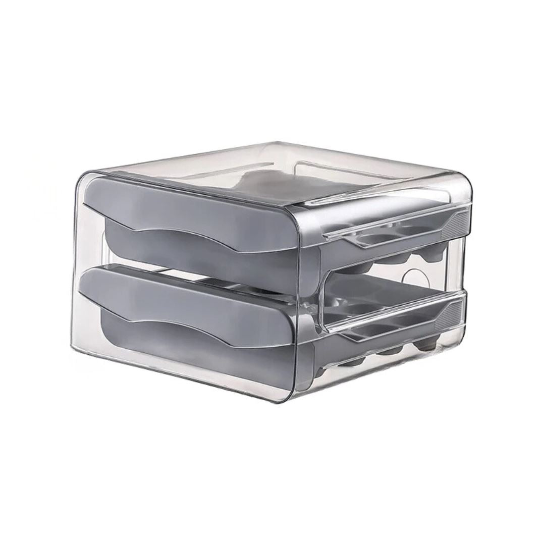 Organizador de Ovos para Geladeira com Dupla Camada