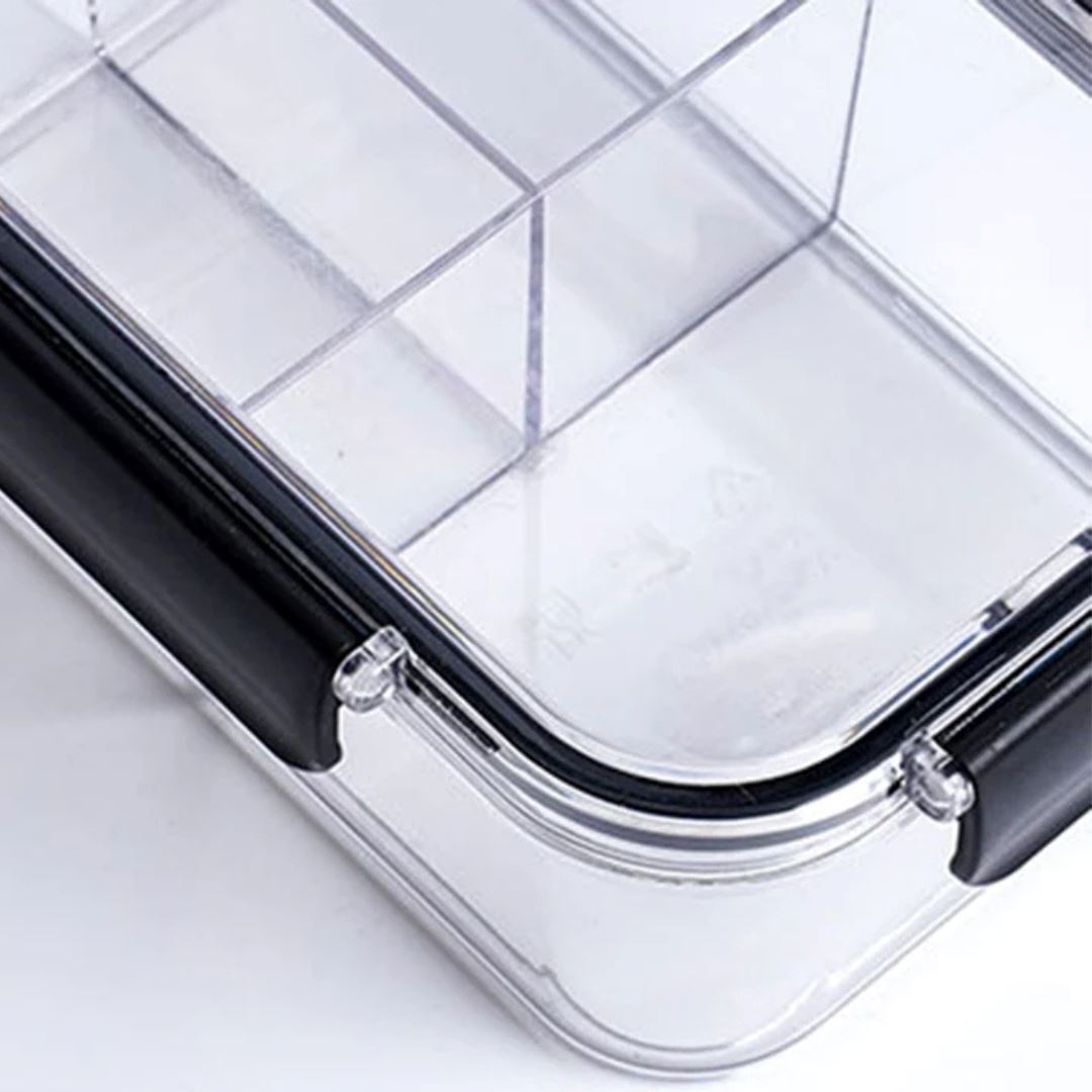 Vasilha de Plástico com Tampa e Divisórias