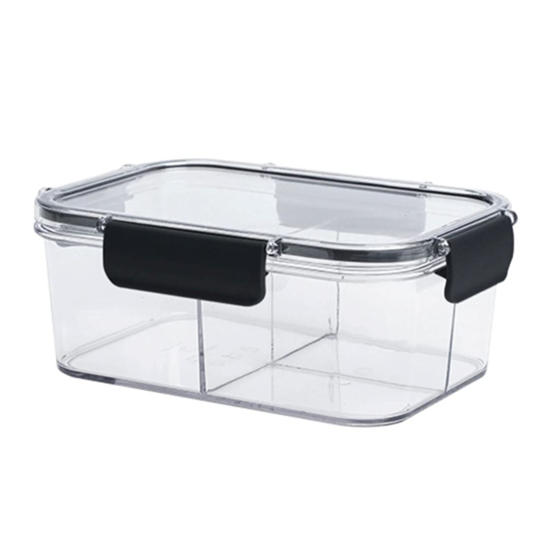 Vasilha de Plástico com Tampa e Divisórias