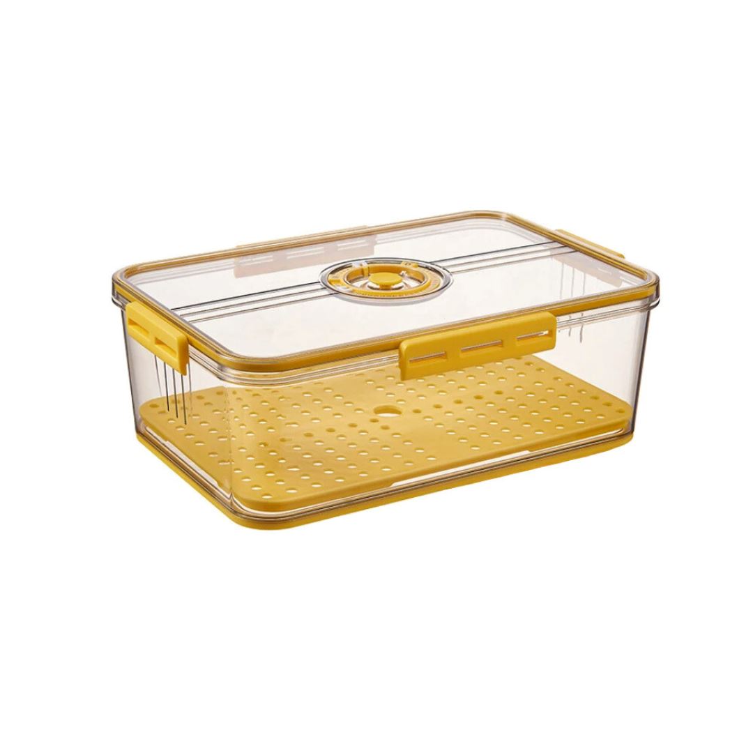 Vasilha de Plástico com Tampa com Controle de Tempo e Drenagem